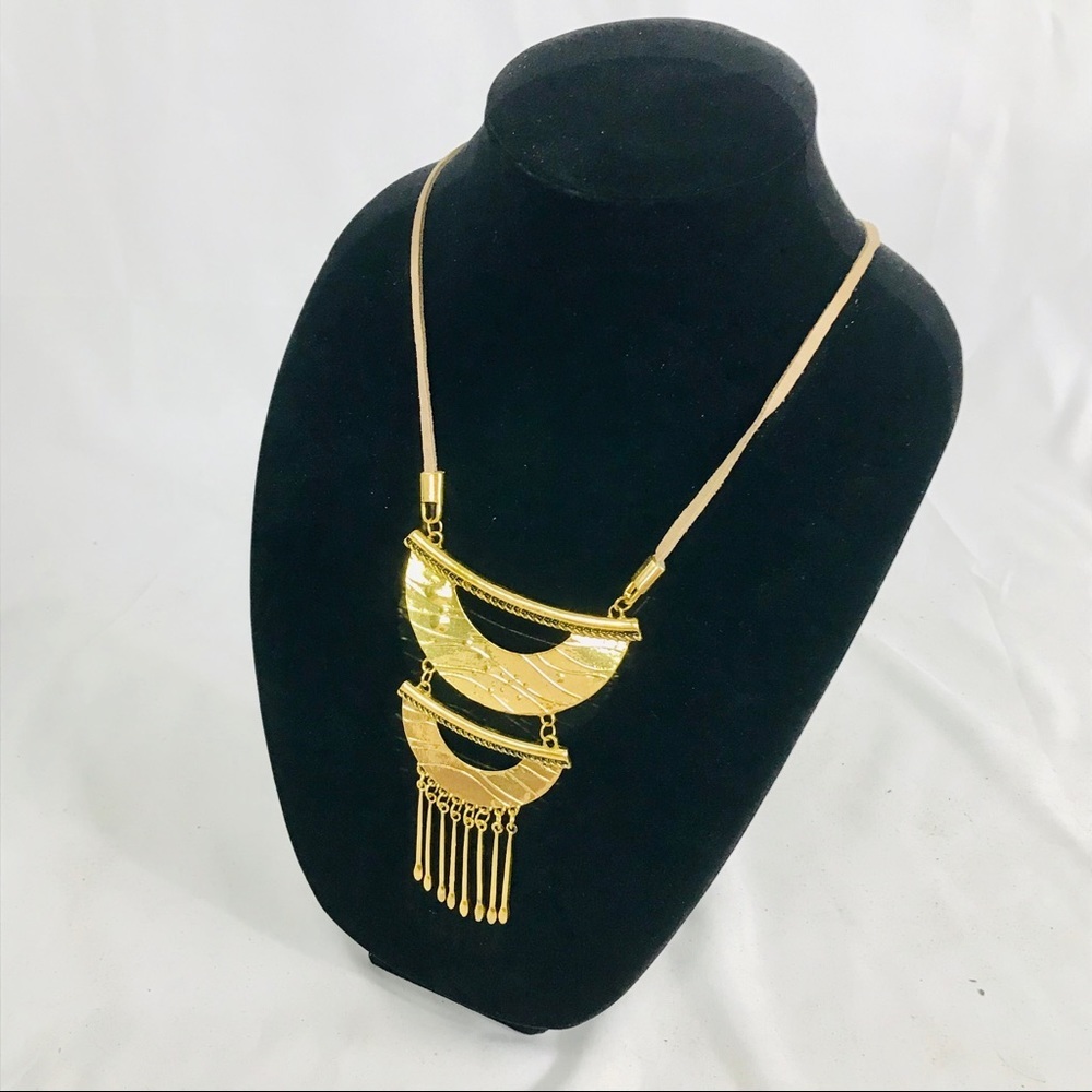 Gold Plated Statement Necklace